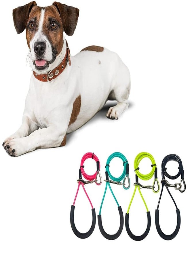 KittuPet Dog Tie Out Cable For Large Dogs-5 Ft Heavy Duty Tether For Outside Dog Runner-Durable, Chew-Proof, Dog Lead For Yard, Camping, And Training,?18 cm,Multicolor - Image 3